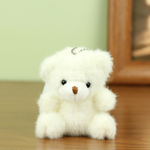 HECION Trendy Schattige Teddybeer Pluche Sleutelhanger Hangertje Creatief Tekentafel Ontwerp voor Tassen en Rugzakken - Product Image 6