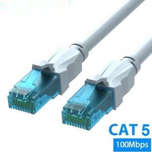 Câble réseau RJ45 UTP Cat.5e 20m bleu et blanc - Connexion rapide et stable pour les réseaux domestiques et de bureau. - Product Image 1