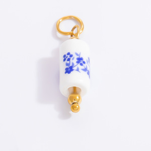 Dijes de Acero Inoxidable con Baño de Oro de 18k, Patrón de Llave y Amor, Colgantes DIY para Joyería, Pulseras y Collares, Regalo Unisex, Origen Yiwu - Product Image 3