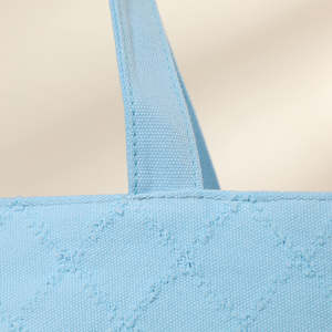 Bolsa de compras reutilizable personalizada, portátil, de gran capacidad, de lona de algodón resistente para mujer - Product Image 2