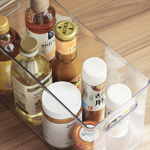 Single Square Plastic Pull-Out <strong>Fridge</strong> Organizer with Freezer Bin Stackable Food <strong>Storage</strong> <strong>Box</strong> - Product Image 6