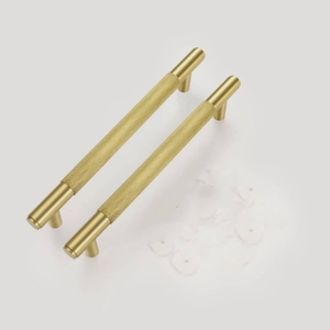 Doorshine 1000 mm Long Entry Front <strong>Door</strong> Wardrobe Cabinets Brass Knurled Brass Pull Handle Interior Copper Brass <strong>Door</strong> <strong>Knobs</strong> - Product Image 2