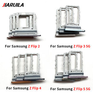 Double support de carte SIM pour <span class=keywords><strong>Samsung</strong></span> Z <span class=keywords><strong>Flip</strong></span> <span class=keywords><strong>2</strong></span> 3 4 5 5G Lecteur de carte SD Plateau de carte Sim Slot Plate Repair Parts - Product Image 3