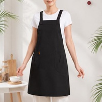 Tablier de cuisine imperméable personnalisé avec logo pour chefs de restaurant, avec poches, pour adultes, serveuses et artistes peintres