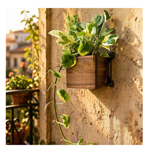 Jardinière <span class=keywords><strong>en</strong></span> <span class=keywords><strong>bois</strong></span> <span class=keywords><strong>pour</strong></span> plantes, petites jardinières murales carrées <span class=keywords><strong>pour</strong></span> plantes d'intérieur, pot de fleurs suspendu à la fenêtre, boîtes <span class=keywords><strong>en</strong></span> <span class=keywords><strong>bois</strong></span> <span class=keywords><strong>pour</strong></span> la maison et le jardin - Product Image 5