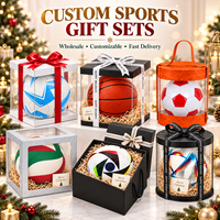 Ballon de football en cuir PU personnalisé Kata, taille 5, haute qualité, sans couture, thermocollé, coffret cadeau de Noël, vente en gros