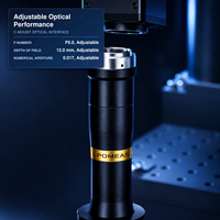 0.2X High-Resolution C-Mount Telecentric Lens for Large-Field Precision Measurement, 180 mm WD