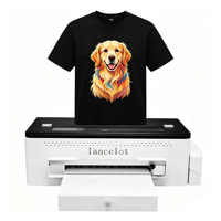 Imprimante DTF A3 L1800 simple, connexion ordinateur portable, circulation automatique d'encre blanche, sans prétraitement pour sacs et t-shirts