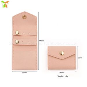 Estuche Portátil Compacto de Microfibra para Guardar Anillos, Aretes y Joyas, Mini Bolsa - Product Image 3