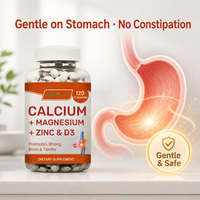 China-herb Supply – Capsules végétaliennes 4-en-1 de calcium et vitamine D de haute qualité – Service OEM disponible