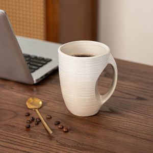 Unique Handmade Pottery Tea Cup Vintage Coffee Mug for Office and Home - Product Image 5
