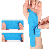 Bande de kinésiologie pré-découpée en coton, imperméable et respirante, pour le soutien musculaire sportif, unisexe