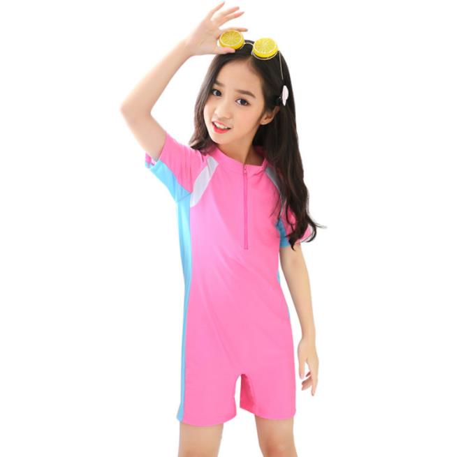 Детские слитные консервативные спортивные Купальники для учеников начальной школы