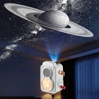 Projecteur Ciel Étoilé Thème Voie Lactée Machine à Bruit Blanc pour Haut-parleur Batterie Rechargeable Aide au Sommeil Chambre Cadeau Anniversaire