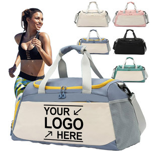 Mochila Deportiva de Viaje de Gran Capacidad con Logotipo Personalizado, Bolsa de Gimnasio Portátil con Compartimento para Zapatos, Bolsa Deportiva de Nailon de Diseño - Product Image 1