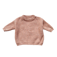 Jersey con nombre bordado hecho a mano personalizado, ropa para niños, suéter de bebé de algodón de punto suave completo