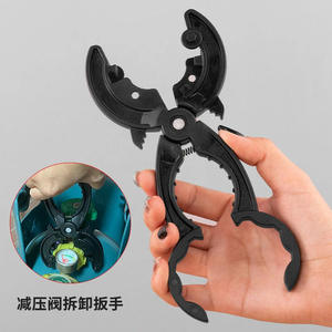 Universal Gas Valve <b>Wrench</b> Serrated Jaw Metric Manual Operation Kitchen Tool For Cylinder Pressure Reducing Valve Opening And - Product Image 4