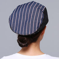 Nouveau Denim Béret Chapeau Chef Serveur Travail Avant Cap Restauration Unisexe Restaurant Hôtel Utilisation Accessoires En Stock 7 Jours Échantillon Plomb