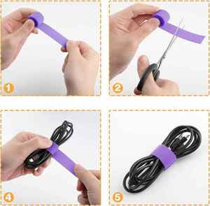 Heavy Duty Eco-Friendly Duplo Auto-Adesivo Nylon Gancho <span class=keywords><strong>Loop</strong></span> Tape-Calor Fixador Ajustável Resistente para Armazenamento de Sapatos (Custom - Product Image 5