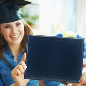 Oem Customized Logo <b>A4</b> Size PU <b>Leather</b> Diploma Certificate Holder Folded Graduation Black Padded Certificate Holder - Product Image 4
