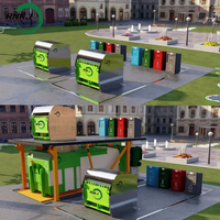 Compacteur de déchets souterrain électrique télécommandé robuste pour l'élimination des ordures urbaines résidentielles RNKJ