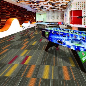 Sang trọng hiện đại phòng khách nhà sử dụng gạch Thảm thương mại khách sạn Thảm giá rẻ <span class=keywords><strong>Polypropylene</strong></span> vòng lặp văn phòng gạch Thảm 50*50cm - Product Image 6