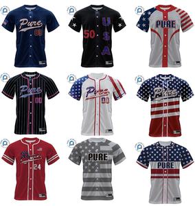 Saf Vintage özel toptan düğme aşağı gömlek takım sporları üniformaları Pinstripes ile beyzbol erkek klasik beyzbol Knickers - Product Image 2