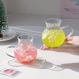 Gobelet en <span class=keywords><strong>verre</strong></span> isolé transparent créatif Lelyi, minimaliste, petit, résistant aux températures tropicales, pour café, lait, fruits, <span class=keywords><strong>verre</strong></span> - Product Image 3