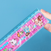 Règle pliable multifonctionnelle en plastique de 30 cm pour apprendre la papeterie