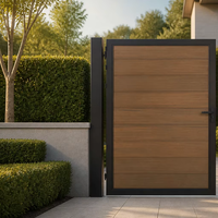 Portail de clôture métallique sur mesure OEM/ODM, panneau de treillis de jardin, extérieur, direct usine, en aluminium et acier thermolaqué