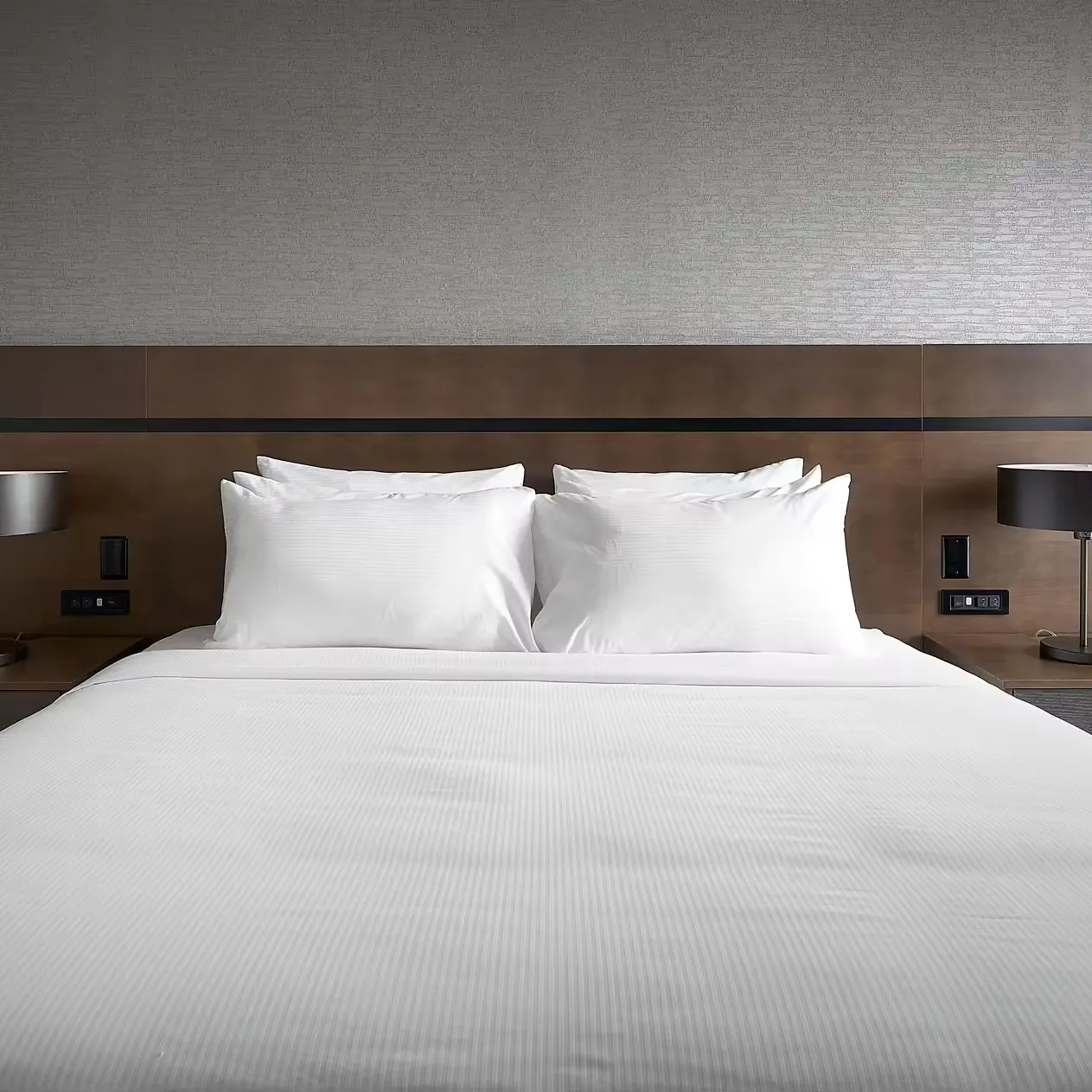 レケンホテル家具のモダンなHPLウッドベッドルームセット成功したプロジェクトダブルツリーヒルトンホテルキッチンダイニングリビングルーム