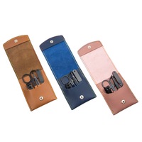 Ensemble de coupe-ongles en acier inoxydable multicolores 4 pièces, ensemble professionnel complet, kit de manucure et de pédicure luxueux
