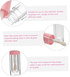 Portable Empty ABS <b>Lip</b> <b>Gloss</b> Tube 4ml Screw Cap with Screen Printing Custom Logo Cosmetic <b>Packaging</b> with <b>Box</b> - Product Image 5