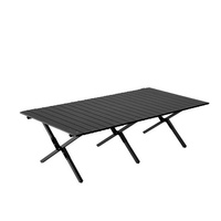 Leichter Tragbarer Aluminium-Klapptisch für Reisen, Camping, Freizeit, Picknick, Quadratischer Tisch, Nachtmarktstand-Ausrüstung