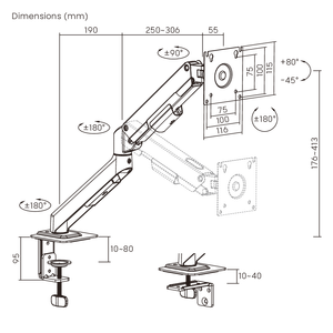 <span class=keywords><strong>Support</strong></span> d'écran unique économique LDT113-C012E noir et blanc, <span class=keywords><strong>support</strong></span> VESA pour écran d'ordinateur 17-32 pouces, <span class=keywords><strong>support</strong></span> de fixation pour écran <span class=keywords><strong>PC</strong></span> pour la maison et le bureau - Product Image 6