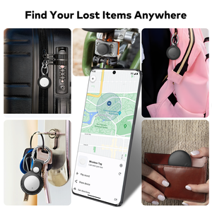 Pelacak GPS Pintar Anti-Hilang Tahan Air Google Find My Device dengan Pelacak Lokasi Google Find My Device untuk IOS, Tag Hub Plastik - Product Image 5