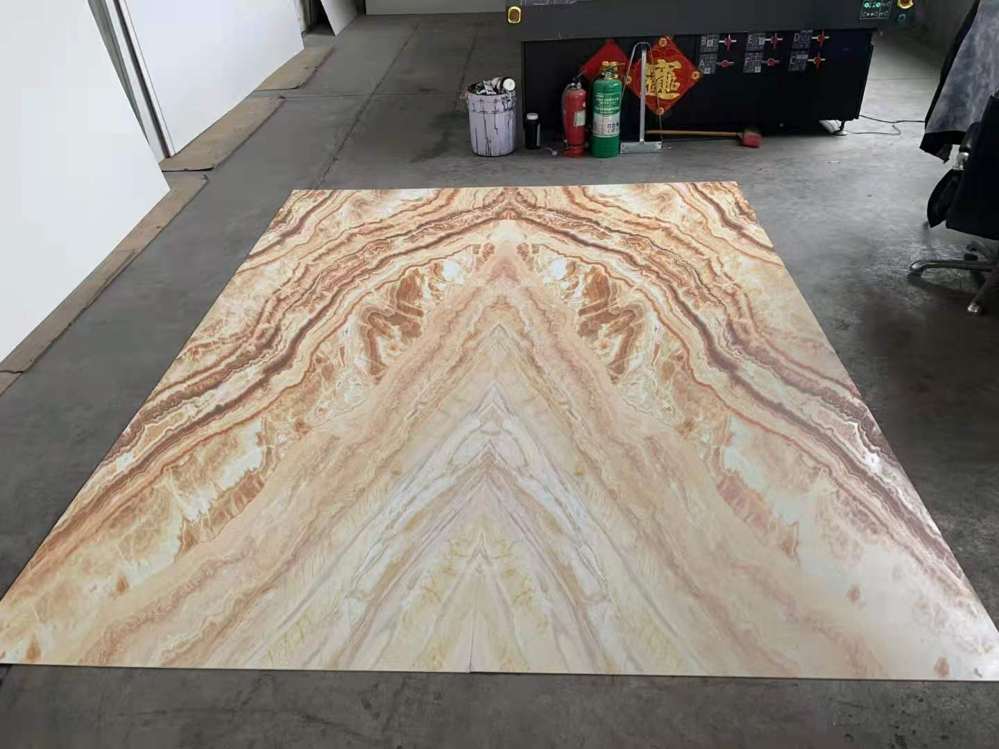 Waterproof PVC Marble Sheet High Glossy UV Marble Sheet For Interior Walls