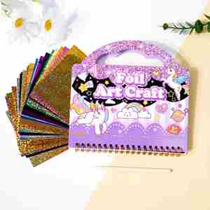 Libro de Actividades Creativas con Pegatinas para Niños, Set de Viaje, Manualidades DIY, Kit de Arte con Láminas Divertidas para Niñas - Product Image 1