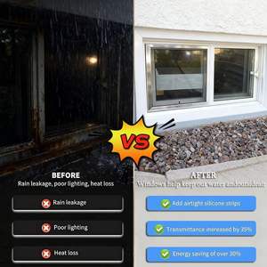 Ventanas Corredizas de PVC de Doble Vidrio con Diseño Moderno, Marco de Plástico, Horizontal, Tipo Persiana, Plegable, Aislamiento Térmico - Product Image 4