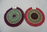 Set de table en fibre de maïs tissée à la main, antidérapant, résistant à la chaleur, écologique, pour pique-nique en plein air, table de salle à manger, 38 cm, style bohème, cuisine