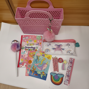 Set di Cancelleria per Bambini con Quaderno a Spirale, Penna a Sfera, Disegni di Mostri Cartoon e Portachiavi - Product Image 1