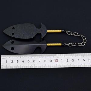 Ninja <span class=keywords><strong>Anime</strong></span> Chojuro Hiramekarei 32cm 101G Metal Twin Swords <span class=keywords><strong>Anime</strong></span> arma modelo Ninja Craft Display artefacto - Product Image 6