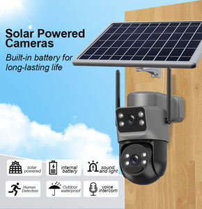 Caméra de sécurité solaire 4G Shuzhi, caméra CCTV sans fil extérieure 360° PTZ, carte SIM, audio bidirectionnel, étanche IP66 - Product Image 5