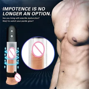 Automatische Mannen Penis Vergrotingspomp Usb Oplaadbare <span class=keywords><strong>3</strong></span> Snelheid Van Zuigen Met Haan <span class=keywords><strong>Ring</strong></span> En Zachte Mouwen - Product Image 1