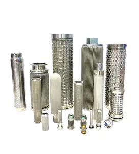 demalong ships 304 316 stainless steel wire mesh hydraulic oil pleated special candle filter hydraulic oil filter element