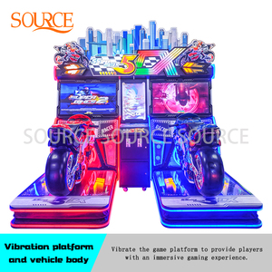 Máquina de Carreras Arcade Moto, Simulador de Conducción Operado con Monedas para 2 Jugadores, Videojuego para Adultos - Product Image 6