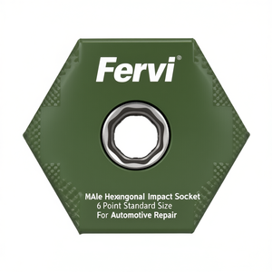 Fervi Industrial Grade Male Hexagonal <b>Impact</b> <b>Socket</b> 6 Point Standard Size for Automotive Repair - Product Image 2