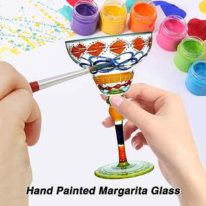 Venta al por mayor Hgsoor Margarita Cocktail Martini Glassware Artesanal Pintado a mano Cristalería de colores para <span class=keywords><strong>Gin</strong></span> Tequila - Product Image 5