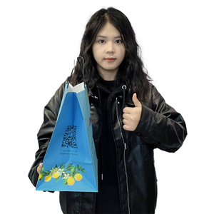 Light Blue Full <strong>Print</strong> <strong>Bag</strong> Lemon Fruit Design Tote Floral Pattern Carrier Butterfly Insect Art <strong>Bag</strong> Romantic Text <strong>Bag</strong> - Product Image 5