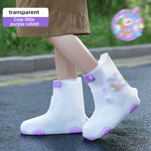 Protège-chaussures <span class=keywords><strong>de</strong></span> <span class=keywords><strong>pluie</strong></span> antidérapant et durable pour garçons et filles, bottes <span class=keywords><strong>de</strong></span> <span class=keywords><strong>pluie</strong></span> en PVC <span class=keywords><strong>de</strong></span> haute qualité - Product Image 5
